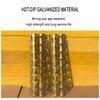 GZHERVICES Anti-Climbing Thorns, Duct Channel Defensive Spikes Drain Pipe Climbing Thorns Spikes Cover Hot Dip Galvanized Anti-Theft Anti Climbing Spikes with Screws (Color : Gold-4pc, Size : 60MM) view 2