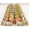 GZHERVICES Anti-Climbing Thorns, Duct Channel Defensive Spikes Drain Pipe Climbing Thorns Spikes Cover Hot Dip Galvanized Anti-Theft Anti Climbing Spikes with Screws (Color : Gold-4pc, Size : 60MM) view 3