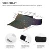 Beautiful Galaxy Print Adult Sunscreen Visor Cap Sports Adjustable Sun Hat Cap for Beach Pool Golf Tennis Unisex view 4