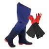 PVC Hip Wading Boots with 46cm Long Waterproof Fishing Gloves, Durable, Slip Resistant and Comfortable (Color : Blue, Size : 10) view 1