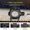 CVLIFE FoxSpook Motion Awake Red Dot Sight,1x20mm 2MOA Red dot Scope Auto On & Off Compact Optics with Low Profile and Lower 1/3 Co-Witness Mount, Flip Up Lens Covers and 12 Brightness Button Settings view 2