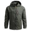Xiaojmake Rain Coat For Men Lightweight Snow Ski Jacket Waterproof Hooded Windbreaker Full Zip Quilted Fall Light Jacket view 1