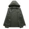 Xiaojmake Rain Coat For Men Lightweight Snow Ski Jacket Waterproof Hooded Windbreaker Full Zip Quilted Fall Light Jacket view 4