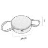 Camping Plate Storage Bag Kitchen Cookware Bag Plate Dish Bowl Pot Tableware Bag for Barbecue Backpacking Picnics Beach Outdoor Activities, Black view 3