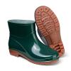 Short Rain Boots For Womens Ankle Rainboot Slip On Garden Boot Ladies Rubber Outside Work Slip on Work (Green, 6.5) view 4