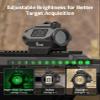 CVLIFE JackalHowl Compact Green Dot Sight, 2 MOA Motion Awake Green Dot Optics Reflex Sights,IPX7 Waterproof Scope with Low Mount and Co-Witness Riser Mount view 4
