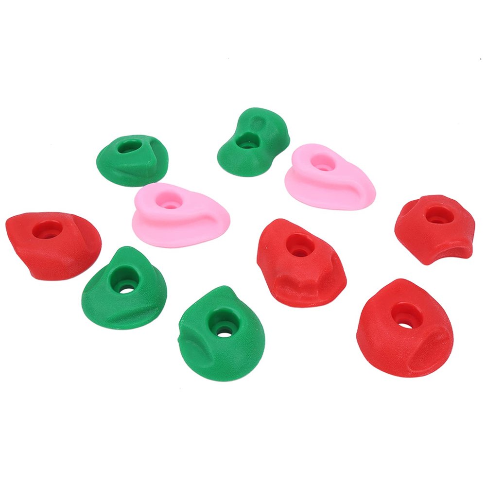 HEITIGN Multi-Colored Climbing Plugs Climbing Grips Large Climbing Grips Large Rocky Wall Handles Climbing Plugs 10 Pieces Climbing Sockets Multicolored (Small