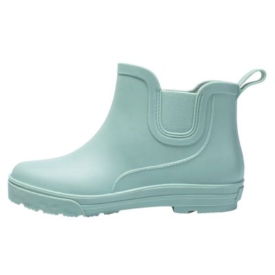 Boots Women Non Slip Detachable With Cotton Inside Rain Boots Outdoor Rubber Shoes over The Shoe Rain (Mint Green, 7.5)