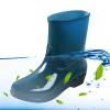 Women Shoes Short Rain Boots For Womens Ankle Rainboot Slip On Garden Boot Rubber Shoes Wedges Boats for (Green, 7.5) view 3