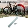 X AUTOHAUX 36 Pcs 14G J Bend 294mm x 2mm Bike Bicycle Spokes with Nipples Steel Silver Tone view 2
