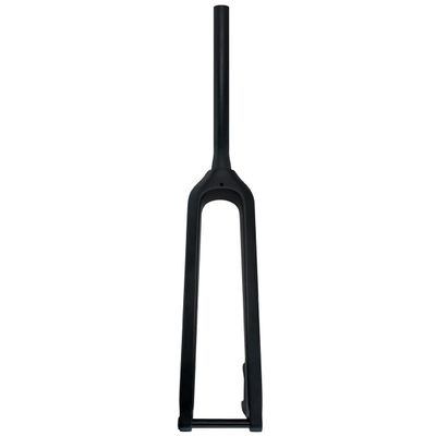 LHHL Carbon Fiber Mountain Bike Rigid Forks 26/27.5/29'' Bikes Front Fork 1-1/8'' Tapered Tube Threadless Thru Axle 15x100mm Disc Brake Bicycle Fork Ultralight (Color : Black, Size : 27.5")
