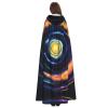 BrUgui Space Spiral Cosmic Energy Cloak Hooded Women Men - Hood Costume for Halloween, Hooded Cloak Parties, and Cosplay Cape view 2