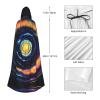 BrUgui Space Spiral Cosmic Energy Cloak Hooded Women Men - Hood Costume for Halloween, Hooded Cloak Parties, and Cosplay Cape view 3