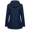 Deals of The Day Womens Winter Coats Mid Length Sherpa Lined Warm Heavy Jackets Thickened Windproof Outerwear with Fur Hood Winter Coats for Women view 4