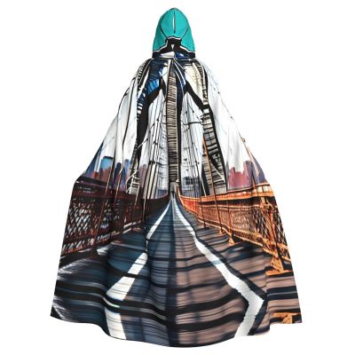 Brooklyn Bridge Cloak Hooded Women Men - Hood Costume for Halloween, Hooded Cloak Parties, and Cosplay Cape