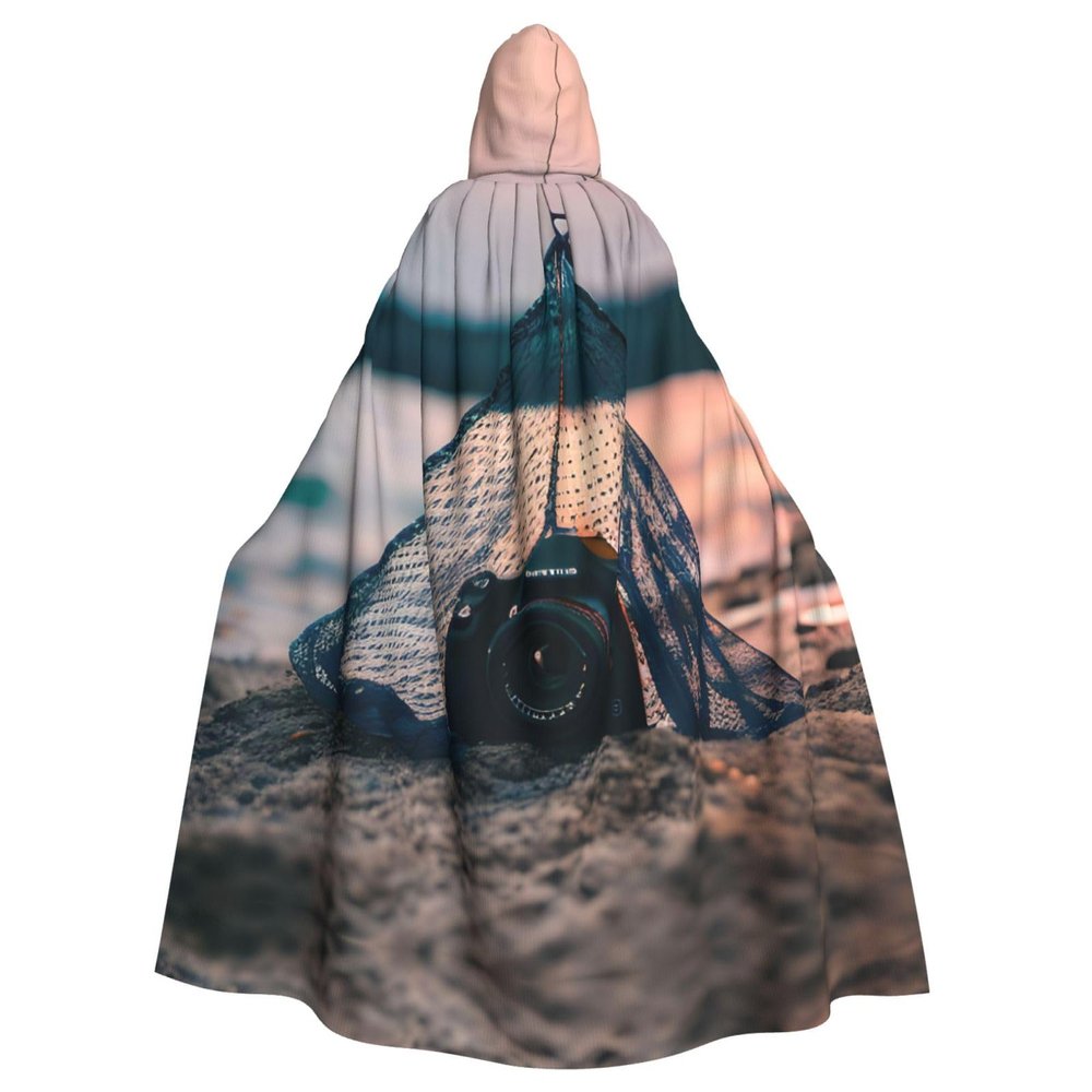 BrUgui Starfish Fishing Nets Cloak Hooded Women Men - Hood Costume for Halloween, Hooded Cloak Parties, and Cosplay Cape