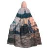 BrUgui Starfish Fishing Nets Cloak Hooded Women Men - Hood Costume for Halloween, Hooded Cloak Parties, and Cosplay Cape view 1