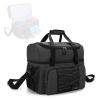 IUPPA Bowling Bag for 2 Balls Portable Bowling Tote Bag with Padded Ball Holder for Double Ball and Pair of Bowling Shoes up to Mens 16 view 1