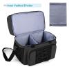 IUPPA Bowling Bag for 2 Balls Portable Bowling Tote Bag with Padded Ball Holder for Double Ball and Pair of Bowling Shoes up to Mens 16 view 3