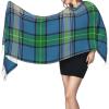 LMNSWDA Scottish Clan MacDowall Tartan Plaid Women's Fashion Cashmere Feel with Tassel Large scarf warm party shawl Wraps view 3