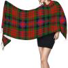 LMNSWDA Scottish Clan MacDuff Tartan Plaid Women's Fashion Cashmere Feel with Tassel Large scarf warm party shawl Wraps view 3