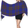 LMNSWDA Scottish Clan Elliot Elliott Tartan Women's Fashion Cashmere Feel with Tassel Large scarf warm party shawl Wraps view 3