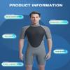 REALON Women's Mens Neoprene Shorty Wetsuit 2mm 3mm Back Zipper Cold Water Thermal Swimsuit for Swimming Surfing Diving Snorkeling view 3