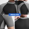 REALON Women's Mens Neoprene Shorty Wetsuit 2mm 3mm Back Zipper Cold Water Thermal Swimsuit for Swimming Surfing Diving Snorkeling view 4