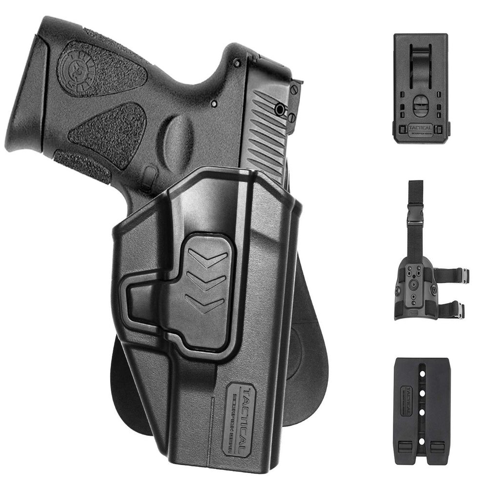 Tactical Scorpion Gear Slimline Modular Level II Retention Left Hand Paddle Holster: fits Taurus Millennium G2 PT111 PT132 PT138 PT140 G2c G3c