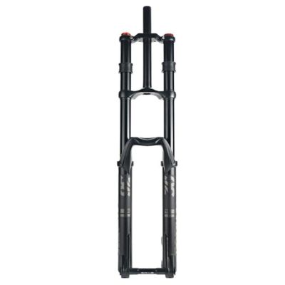 ZECHAO 200mm Travel Air Supension Front Fork,27.5/29in Mountain Bike Suspension Fork 15 * 110mm Axle Double Shoulder Fork Outdoor (Color : Black, Size : 29inch)