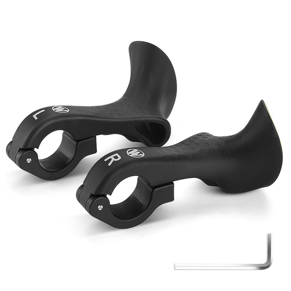 IUPPA Bicycle Bar Ends Ergonomic Anti-slip Mountain Bike Handlebar Ends for 21.8-22.8mm Handlebars