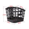 Bike Front Basket Large Capacity Anti Extrusion Black PC Material Detachable Bike Basket with Lid for Electric Bike view 2