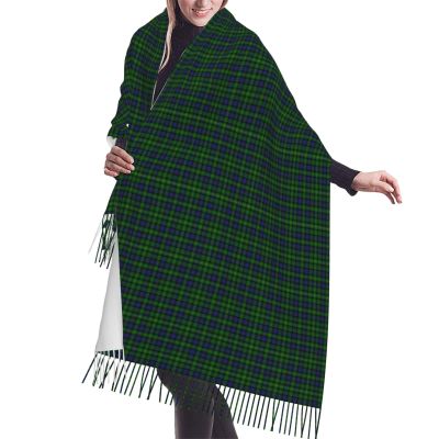 LMNSWDA Scottish Clan MacBride Tartan Plaid Women's Fashion Cashmere Feel with Tassel Large scarf warm party shawl Wraps