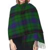 LMNSWDA Scottish Clan Davidson Tartan Plaid Women's Fashion Cashmere Feel with Tassel Large scarf warm party shawl Wraps view 4