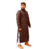 Full Length Gambeson Like Witcher Cosplay Costumes Thick Padded Quilted Armor for SCA Hema Renaissance and Play Brown view 2