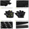 Fitgriff Workout Gloves (Padded) for Men & Women - Fingerless Gym Gloves for Weight Lifting, Training - Full Palm Protection (Camo-Black, Size 6) view 3