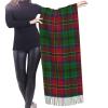LMNSWDA Scottish Clan MacCulloch MacCullough Tartan Plaid Women's Fashion Cashmere Feel with Tassel Large scarf warm party shawl Wraps view 2