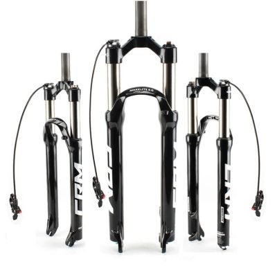 ZECHAO 1-1/8" Mountain Bike Suspension Fork,29inch Aluminum Alloy Oil Pressure Locking 110mm Travel 100 * 9mm Shock Absorber Mountain Bike Outdoor (Color : Remote Lock, Size : Balck 1-29inch)