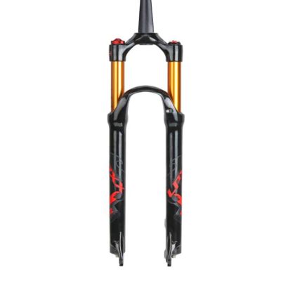 ZECHAO Mountain Bike Suspension Forks 120mm Travel,Shock Absorber Spring Front Fork 26/27.5/29in Air Fork Manual Lockout/Remote Lockout Outdoor (Color : Tapered Manual Lock, Size : 27.5inch)