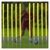 Soccer Agility Poles Spring Loaded, 40/59 inch Tall Speed Training Coaching Slalom Sticks for Kids & Adult, for Garden/School/Playgrounds, Yellow PVC Horse Training Ground Poles ( Color : Yellow 10 cs view 1