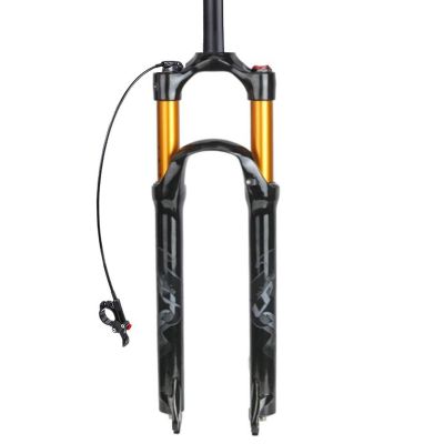 ZECHAO 26/27.5/29inch Mountain Bike Suspension Fork,120mm Travel Air Supension Front Fork QR 9mm Manual Lockout/Remote Lockout 1-1/8" Outdoor (Color : Gray-Remote Lockout, Size : 29inch)