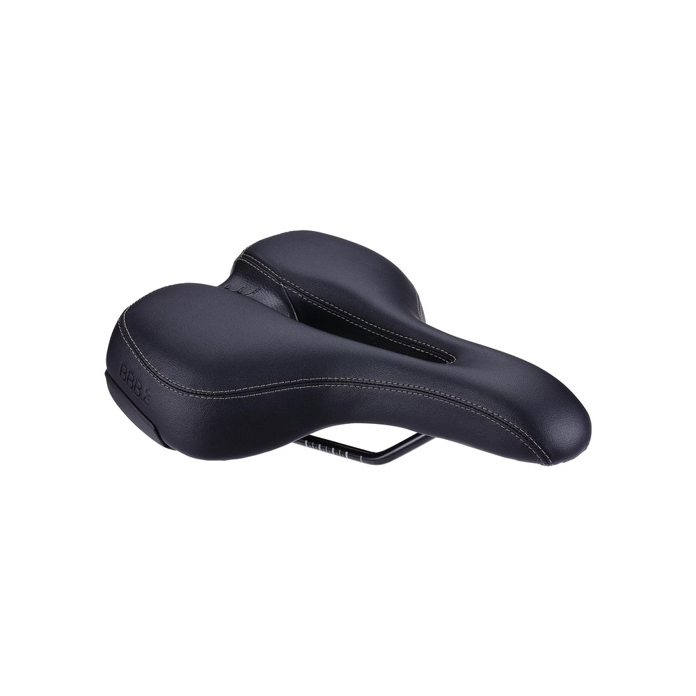BBB Cycling SoftShape Active Bicycle Saddle I Bike Seat Unisex I Sportive Design Bike Saddle with Cut-Out I BSD-122
