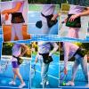 Adjustable Tennis Ball Holder with Convenient Black Oxford Cloth Mesh Waist Belt Bag Pouch Carrier for Tennis, Cycling, Running view 2
