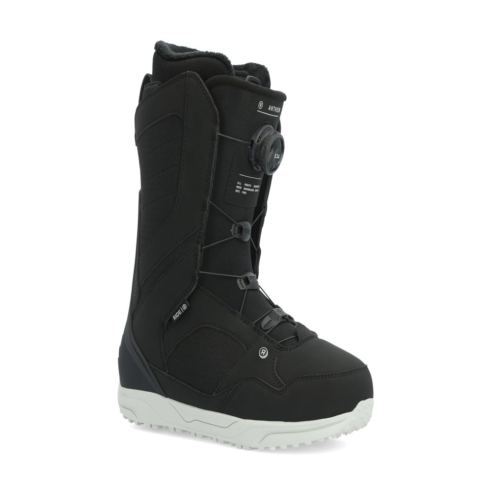 Ride Anthem Mens Snowboard Boots, 8, Black
