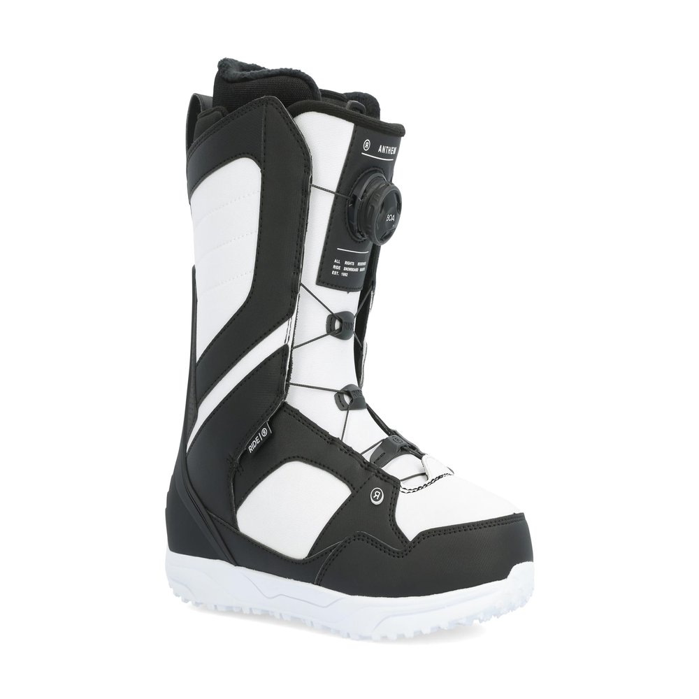 Ride Anthem Men's Snowboard Boots, White, 8.5