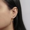 Amazon Essentials Yellow 23K Gold Plated Brass Birthstone Stud and Hoop Set Earrings view 2