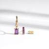 Amazon Essentials Yellow 23K Gold Plated Brass Birthstone Stud and Hoop Set Earrings view 3