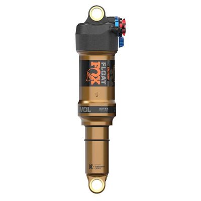 FOX Float Factory Rear Shock - Metric 210 x 50 mm EVOL LV 2-Position Adj 0.4 Spacer BLK/Kashima Coat