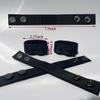 4 Pcs Nylon Duty Belt Keepers - Double Snaps for 2'' Wide Police Duty Belt, Black view 2