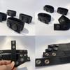 4 Pcs Nylon Duty Belt Keepers - Double Snaps for 2'' Wide Police Duty Belt, Black view 3